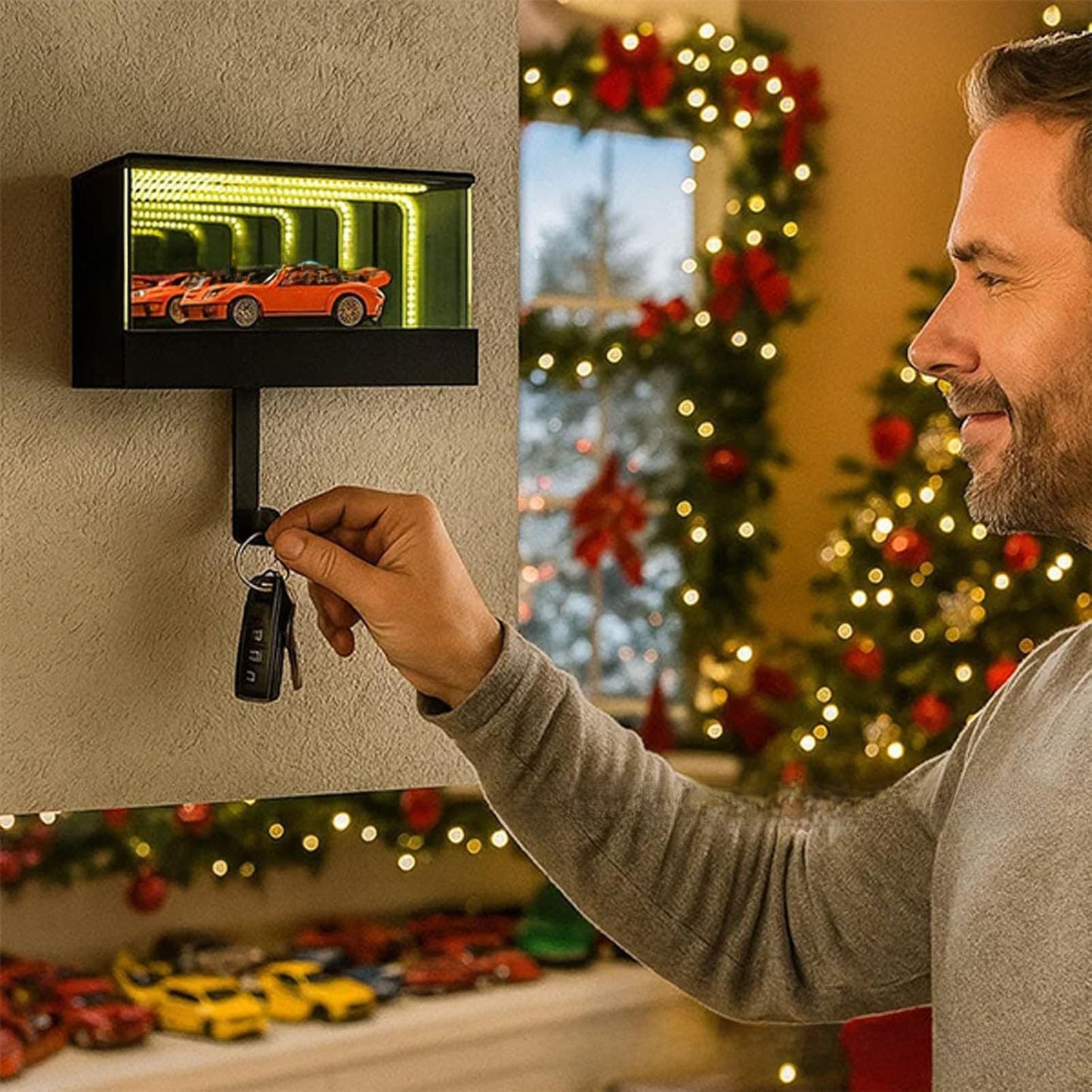 Light-sensing key hook