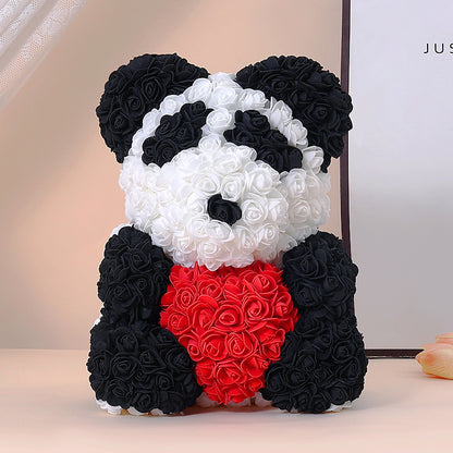 Eternal flower rose bear gift