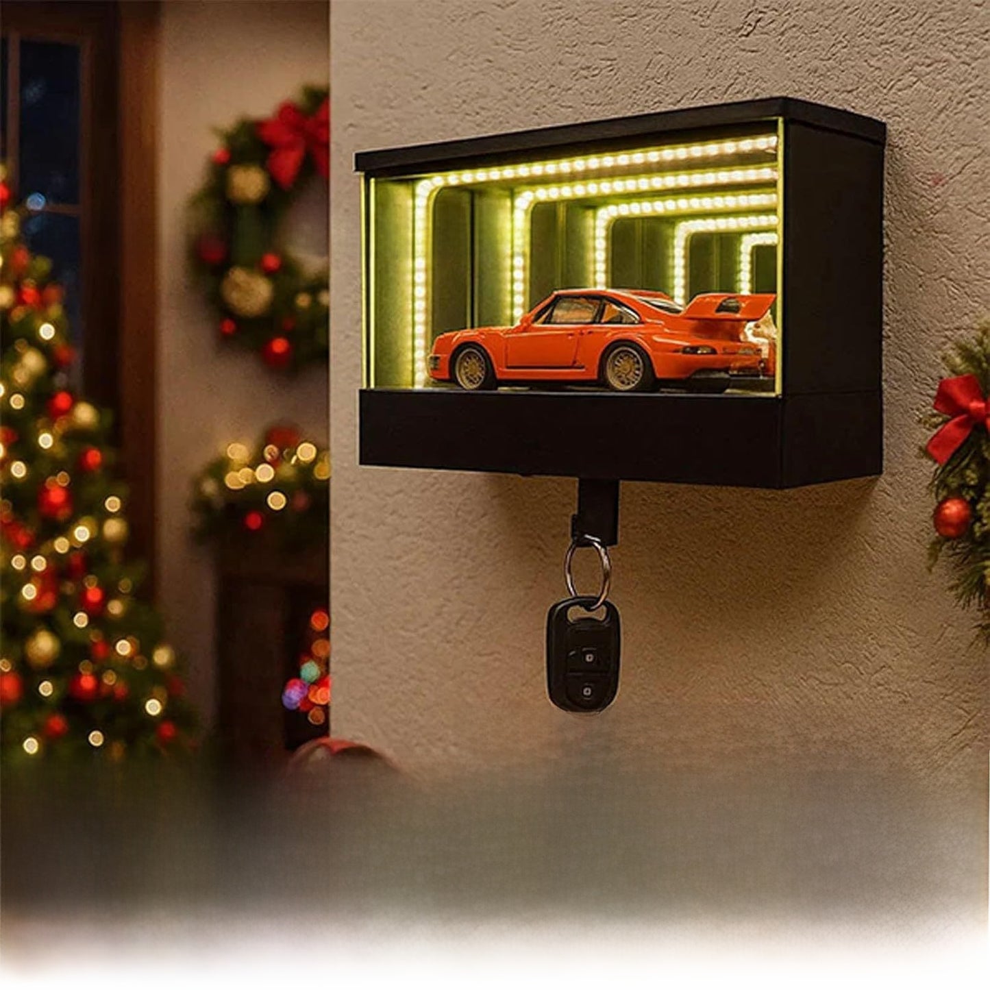 Light-sensing key hook