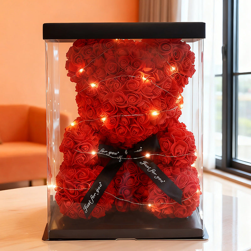 Eternal flower rose bear gift