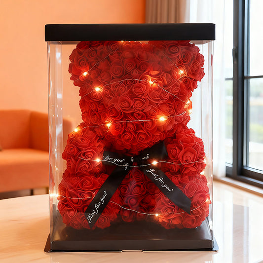 Eternal flower rose bear gift