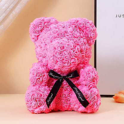 Eternal flower rose bear gift